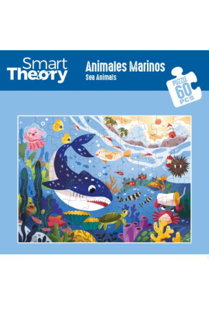 Vaikiška puzlė Colorbaby Sea Animals 60 Dalys 60 x 44 cm (6 vnt.)