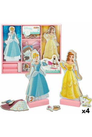 Statulėlės Disney Princess 45 Dalys 4 vnt. 9 x 20,5 x 1,2 cm