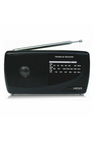 Radijas AM / FM Haeger PR-TRI.002A Juoda