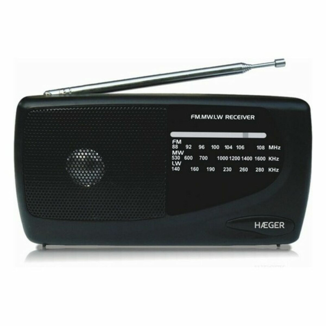 Radijas AM / FM Haeger PR-TRI.002A Juoda