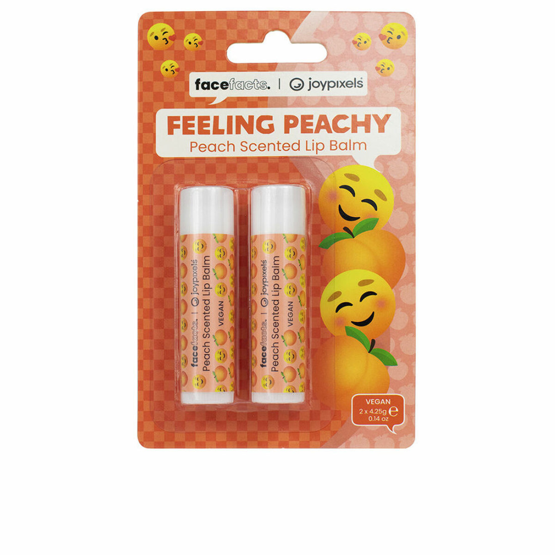 Lūpų balzamas Face Facts Feeling Peachy Persikas 2 vnt. 4,25 g