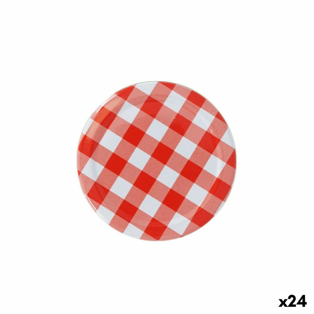 Dangtelių rinkinys Sarkap  Gingham 6 Dalys 8 x 0,8 cm (24 vnt.)