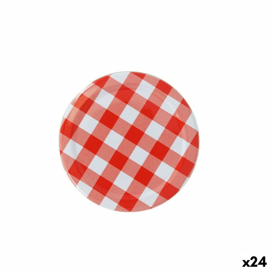 Dangtelių rinkinys Sarkap  Gingham 6 Dalys 7 x 0,8 cm (24 vnt.)