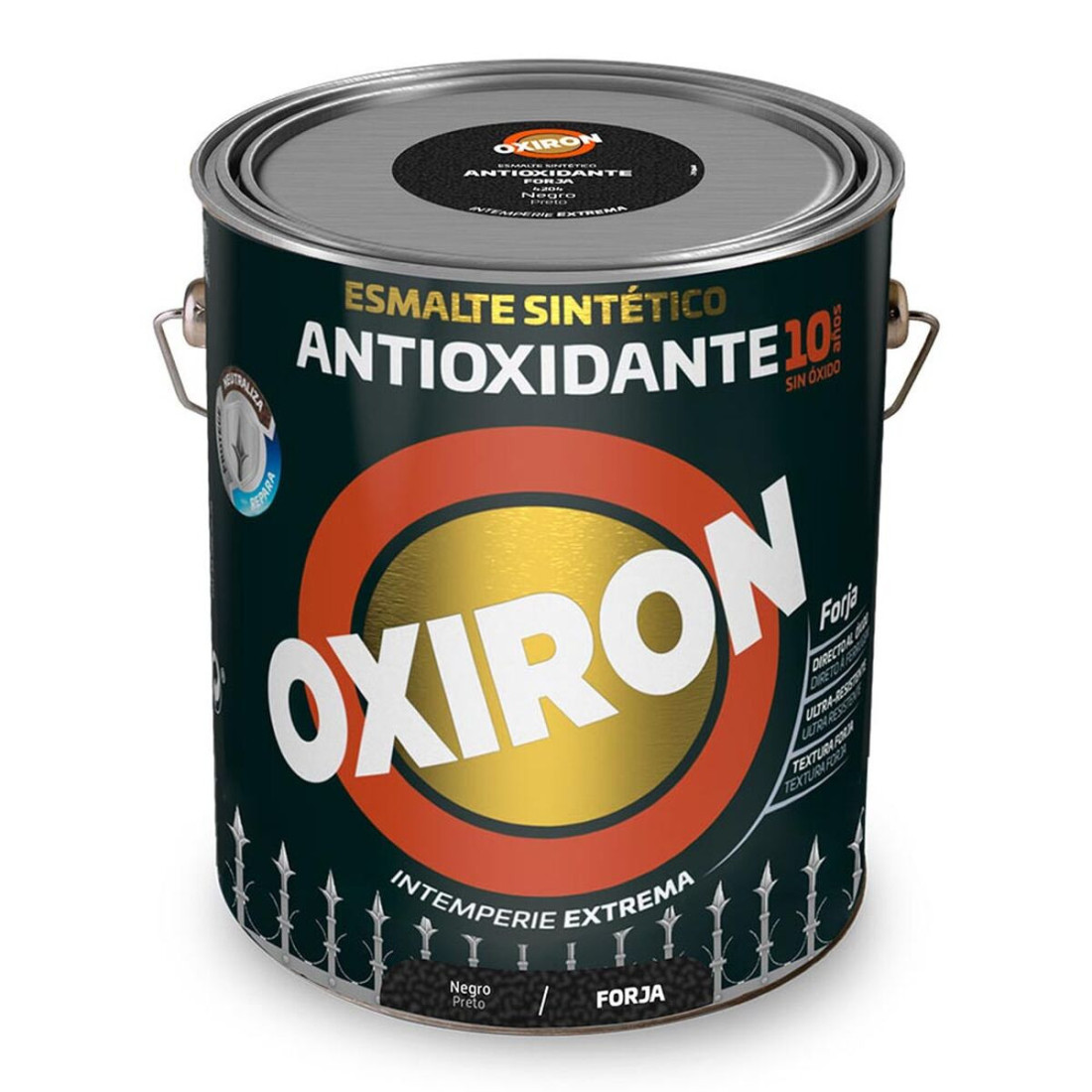 Sintetiniai emalio dažai Oxiron Titan 5809031 Juoda 750 ml antioksidantais