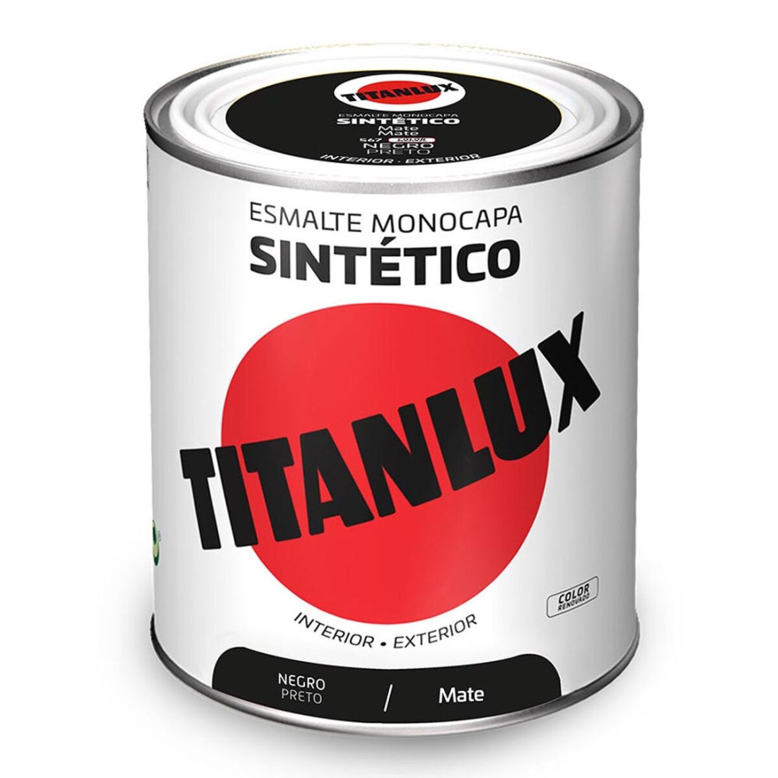 Sintetiniai emalio dažai Titanlux 5809006 Juoda 750 ml