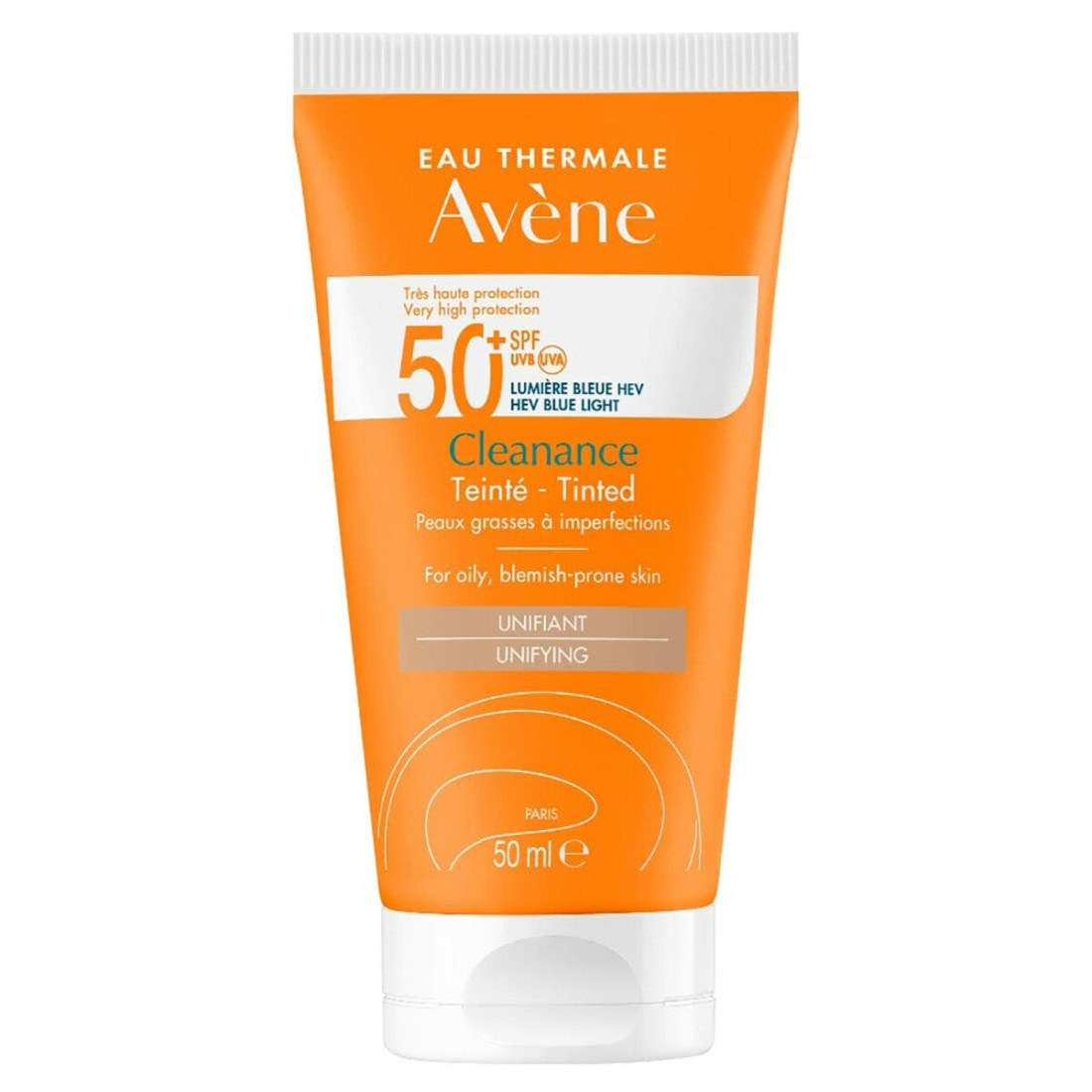 Apsauga nuo saulės su spalva Avene Cleanance SPF 50+ 50 ml