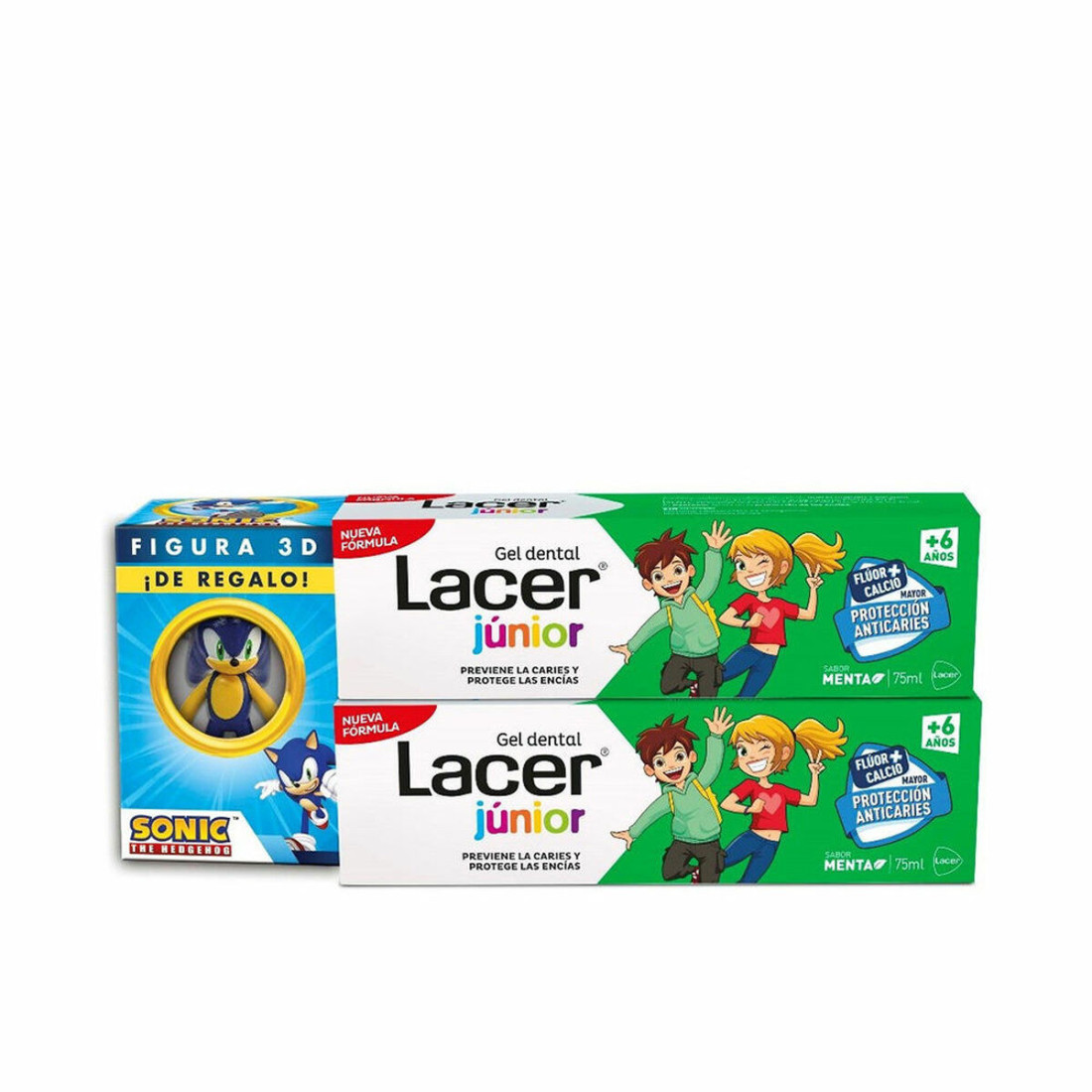 Dantų pasta Lacer Junior 75 ml Mėtos 2 vnt.