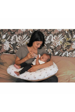 Breastfeeding Cushion Tineo Balta / rožinė