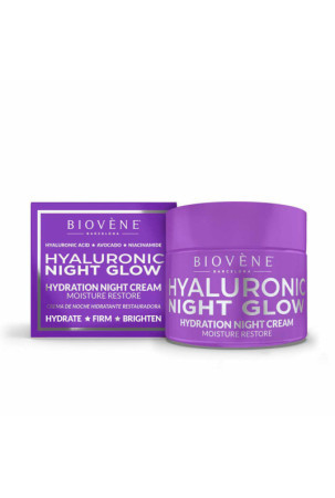 Naktinis kremas Biovène Hyaluronic Night Glow 50 ml