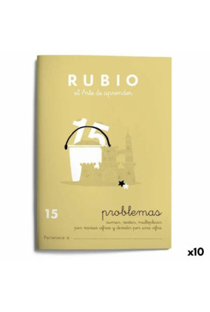 Matematikos pratybų sąsiuvinis Rubio Nº15 A5 Ispanų 20 Paklodės (10 vnt.)