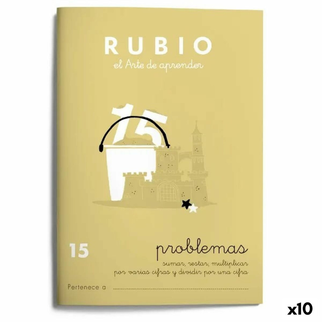 Matematikos pratybų sąsiuvinis Rubio Nº15 A5 Ispanų 20 Paklodės (10 vnt.)