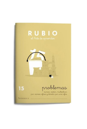 Matematikos pratybų sąsiuvinis Rubio Nº15 A5 Ispanų 20 Paklodės (10 vnt.)