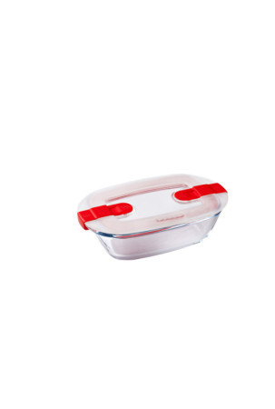 Hermetiška priešpiečių dėžutė Pyrex Cook & Heat Stačiakampis 400 ml 17 x 10 x 5 cm Skaidrus stiklas (5 vnt.)