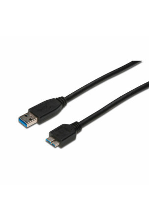 Kabelis USB į mikro USB Digitus AK-300117-003-S Juoda 25 cm