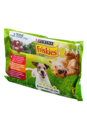 Šlapias maistas Purina Friskies Višta Veršiena Avis Bulvės Morka 4 x 100 g