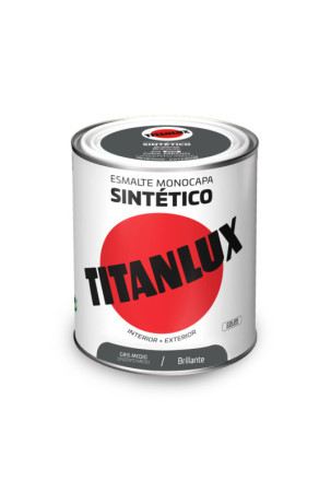 Sintetiniai emalio dažai Titanlux 5808971 Pilka 750 ml Blizgantis