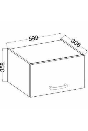 Virtuvės baldai Pilka 60 x 31,6 x 36 cm