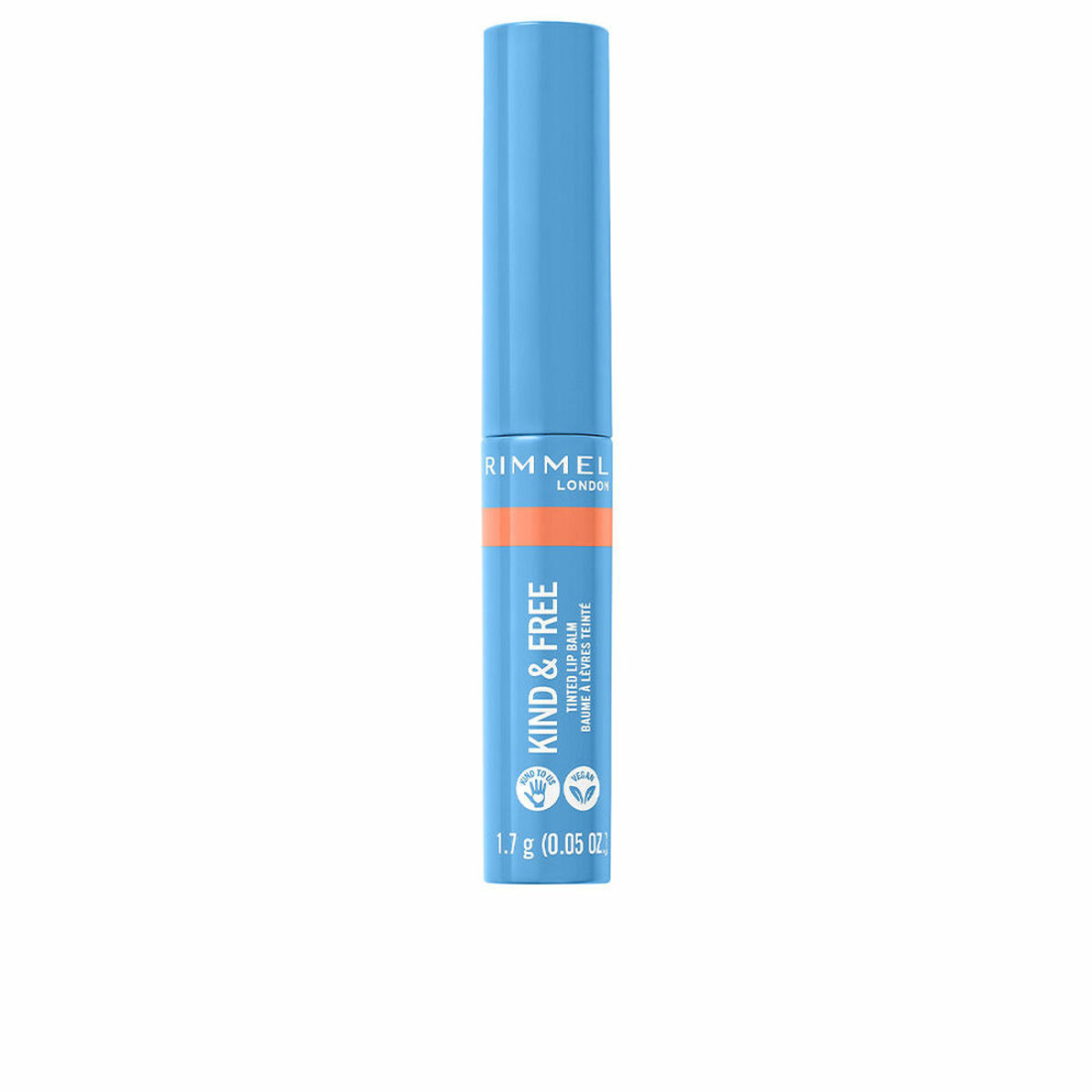 Spalvotas lūpų balzamas Rimmel London Kind & Free 1,7 g Nº 003 Tropical spark