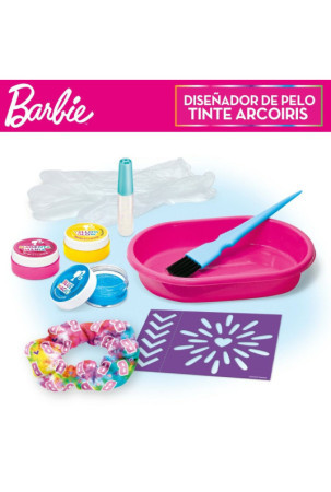 Plakų stiliavimo rinkinys Barbie Rainbow Tie 15,5 x 10,5 x 2,5 cm Plaukai su akcentais Spalvotas