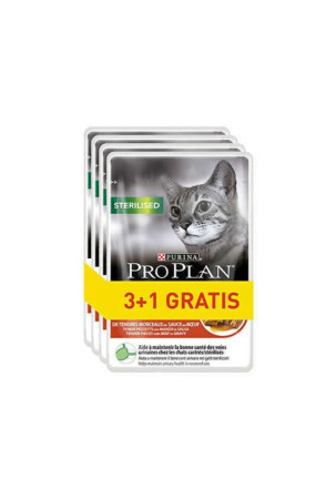 Kačių maistas Purina Pro Plan Sterilised Turkija 4 x 85 g