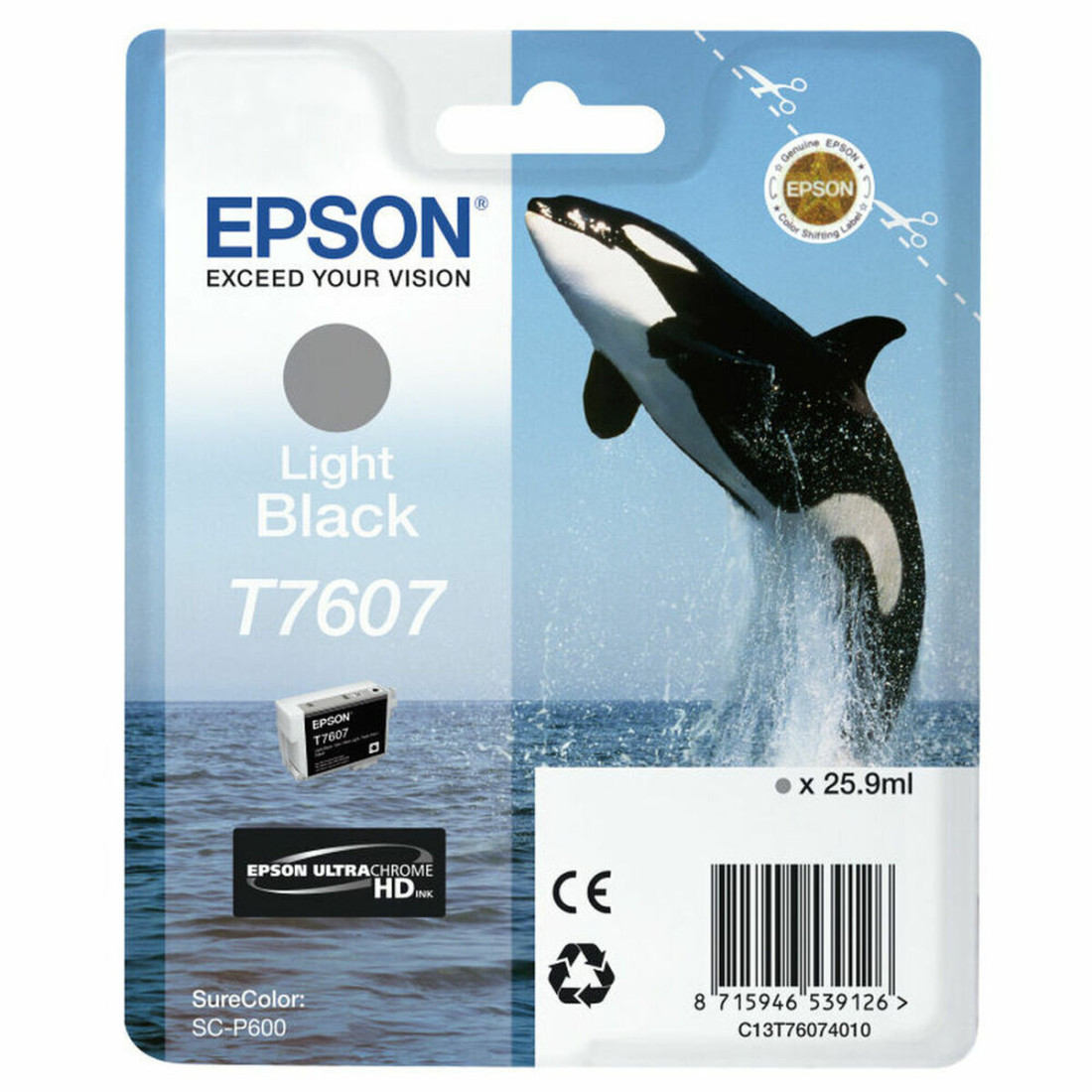 Originali rašalo kasetė Epson C13T76074010 Pilka