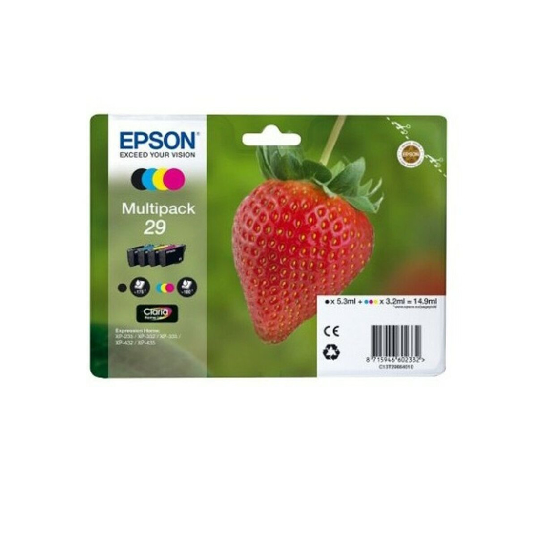 Originali rašalo kasetė Epson C13T29864012 Juoda Spalvotas