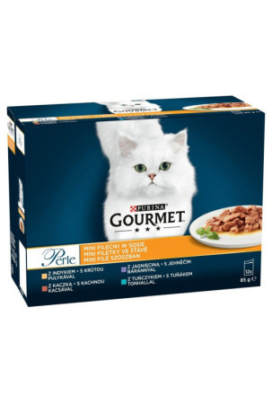 Kačių maistas Purina Gourmet Perle Tunas Turkija Avis Antis 12 x 85 g