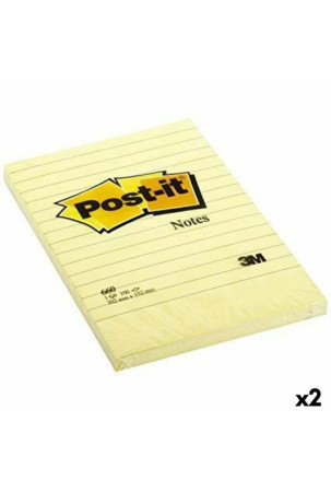 Lipnūs lapeliai Post-it XL 15,2 x 10,2 cm Geltona (2 vnt.)