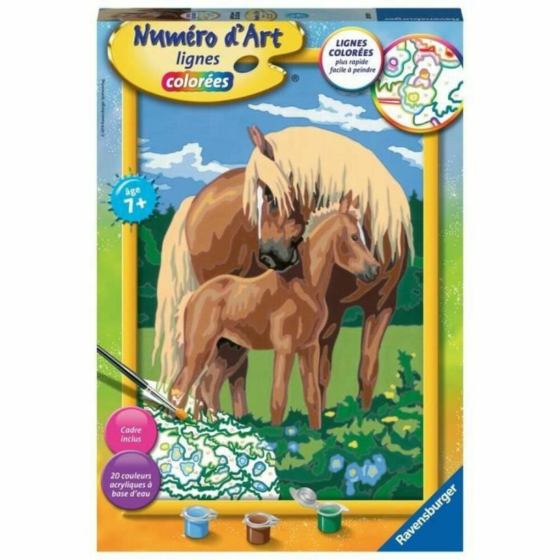 Skaičių spalvinimo rinkinys Ravensburger Proud Horses