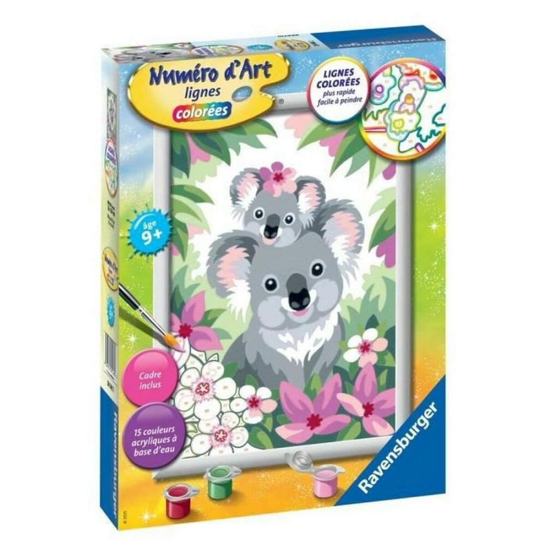 Skaičių spalvinimo rinkinys Ravensburger Mama Koala and Her Baby