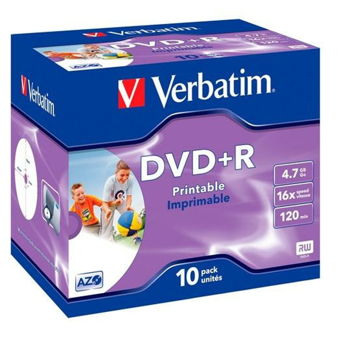 DVD+R Verbatim 4,7 GB 16x 10 vnt.