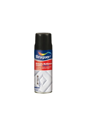 Sintetiniai emalio dažai Bruguer 5197993 Spray Daugkartinis naudojimas Juoda 400 ml Parafinas