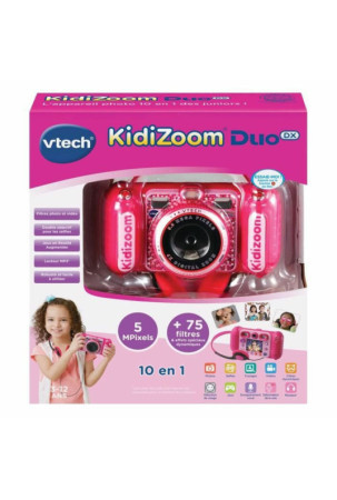 Vaikiškas skaitmeninis fotoaparatas Vtech Duo DX rose