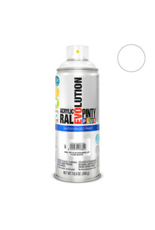 Purškiami dažai Pintyplus Evolution RAL 9010 400 ml Vandens pagrindu Pure White