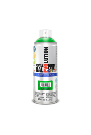 Purškiami dažai Pintyplus Evolution RAL 6018 Vandens pagrindu Yellow Green 400 ml