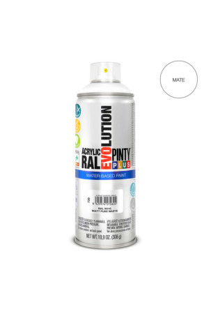 Purškiami dažai Pintyplus Evolution RAL 9010 Parafinas Vandens pagrindu Pure White 400 ml