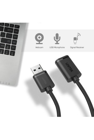 USB laidas Unitek Y-C450GBK Tată/Mamă Juoda 2 m