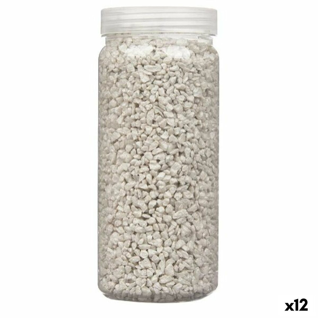 Dekoratyviniai akmenys Pilka 2 - 5 mm 700 g (12 vnt.)