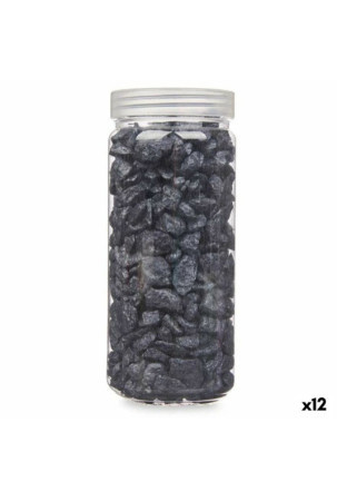 Dekoratyviniai akmenys Juoda 10 - 20 mm 700 g (12 vnt.)