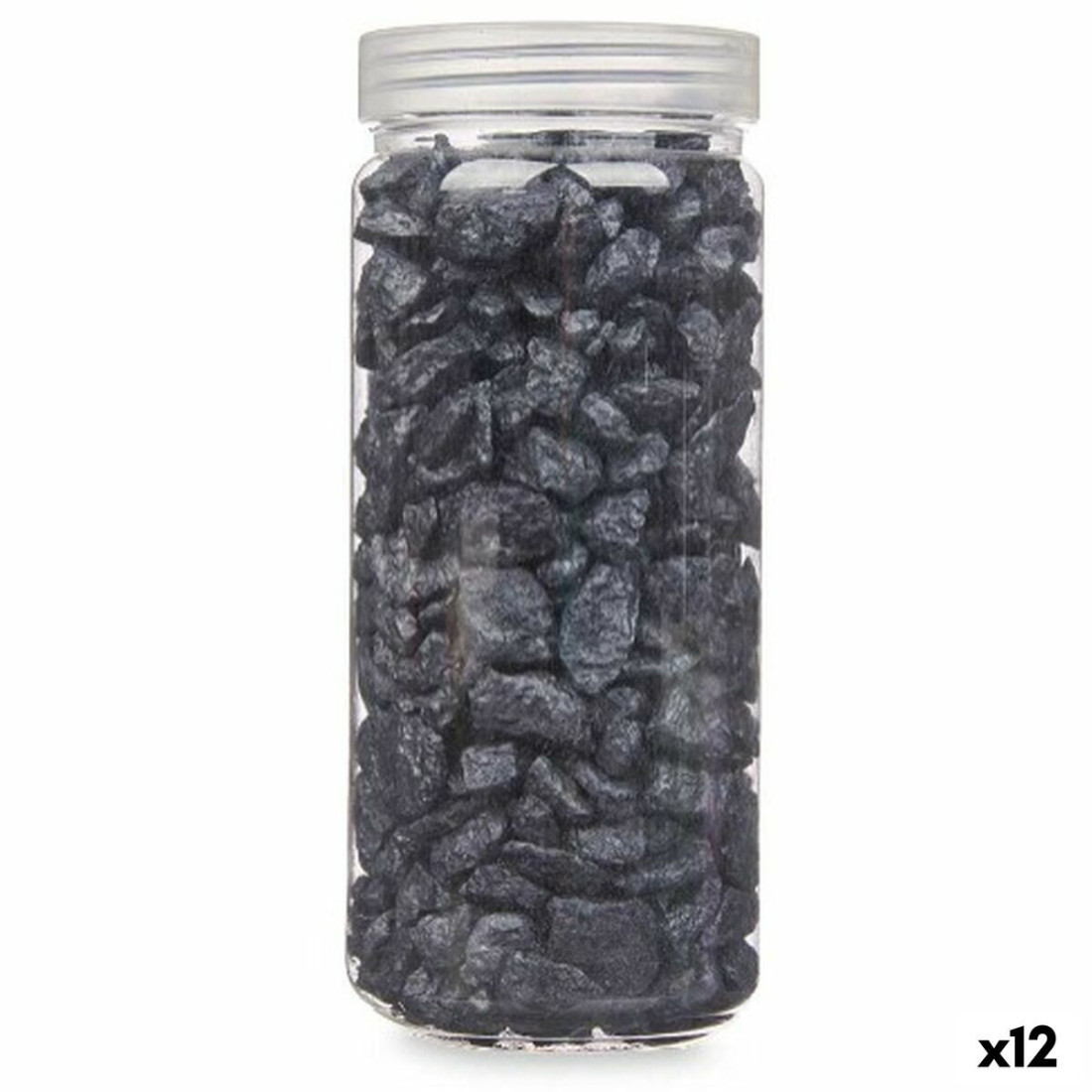 Dekoratyviniai akmenys Juoda 10 - 20 mm 700 g (12 vnt.)