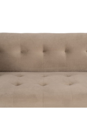 Sofa 156 x 81 x 72 cm Šampanas Sintetinis audinys Medžio Aksomas