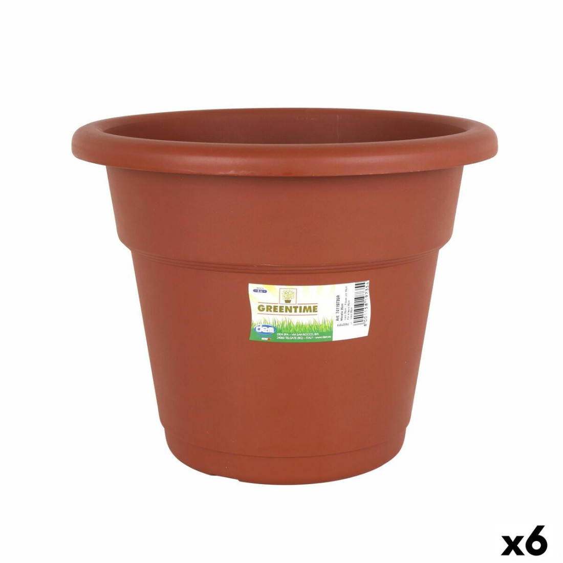 Stiklainis Dem Greentime Apskritas Ruda ø 35 x 28 cm (6 vnt.)