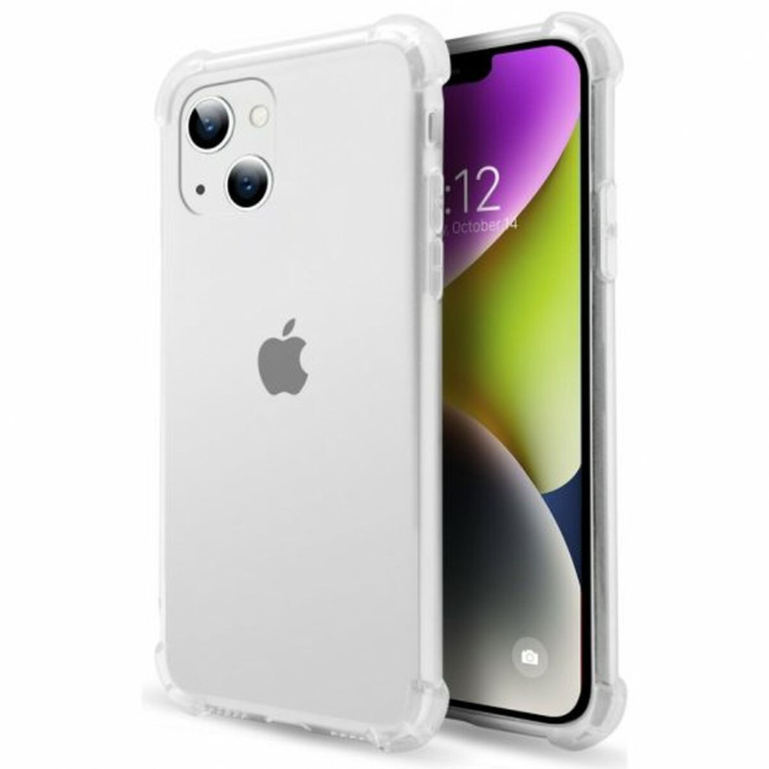 Mobiliojo telefono dėklas PcCom iPhone 14 Spalvotas Skaidrus Apple