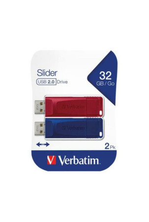 Atmintukas Verbatim Slider 2 Dalys Spalvotas 32 GB