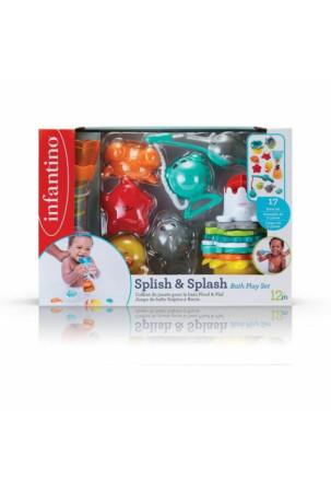 Vonios žaisliukų rinkinys Infantino Bath Set 17 Dalys Povandeninis