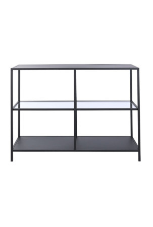 Console DKD Home Decor Juoda Metalinis Stiklas 100 x 35 x 80 cm