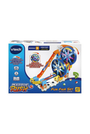 Marmuro rinkinys Vtech Marble Rush - Expansion Kit Electronic - Fun Fair Set Lenktynių trasa 26 Dalys Trasa su Rampomis + 4 metų