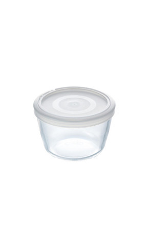 Apvali pietų dėžutė su dangteliu Pyrex Cook&freeze 600 ml 12 x 12 x 9 cm Skaidrus stiklas Silikoninis (8 vnt.)