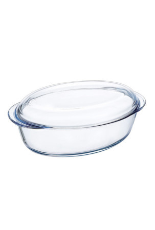 Orkaitės Indas Pyrex Classic Vidrio Skaidrus stiklas 33 x 20 x 10 cm Su dangteliu (3 vnt.)