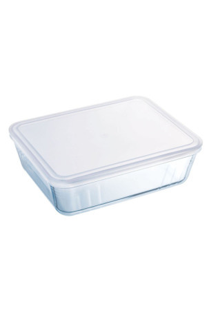 Stačiakampė priešpiečių dėžutė su dangteliu Pyrex Cook & Freeze 19 x 14 x 5 cm 800 ml Skaidrus Silikoninis stiklas (6 vnt.)